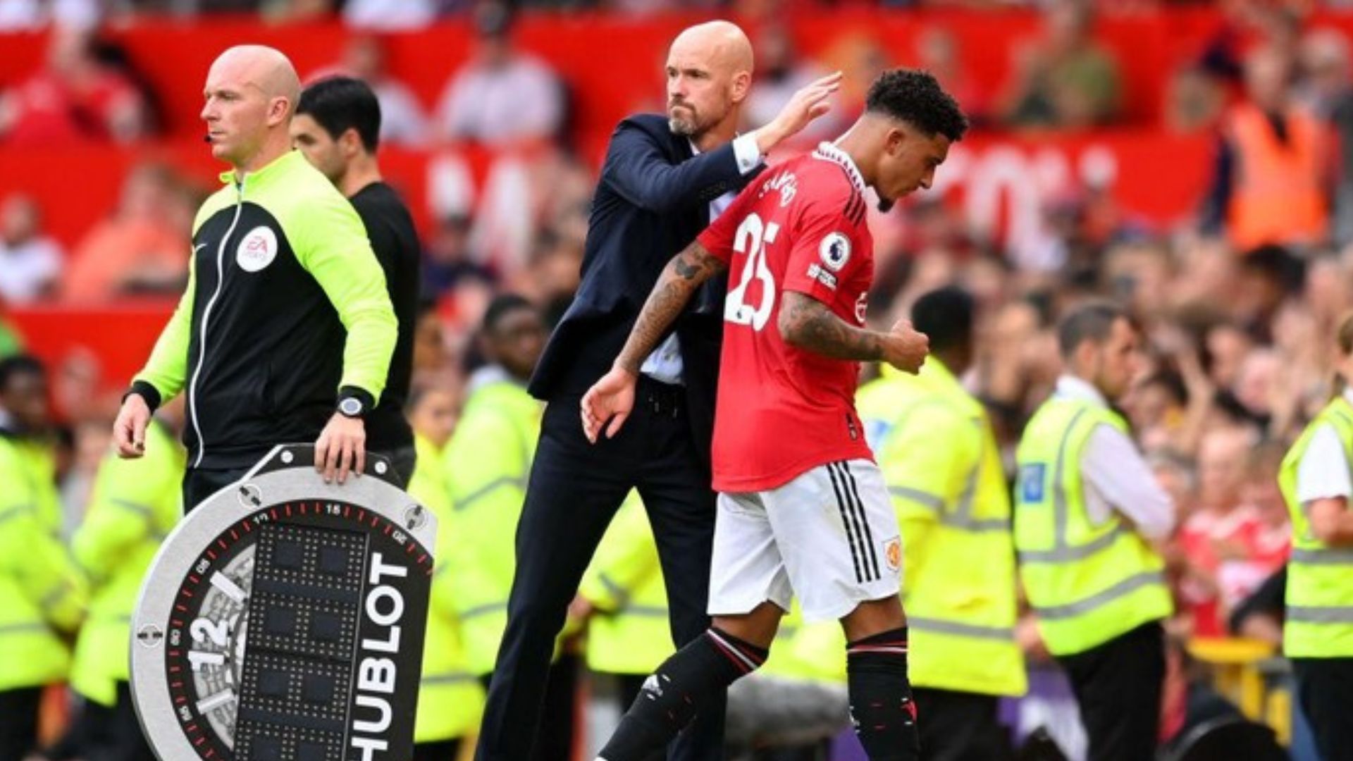 Jadon Sancho And Erik Ten Hag